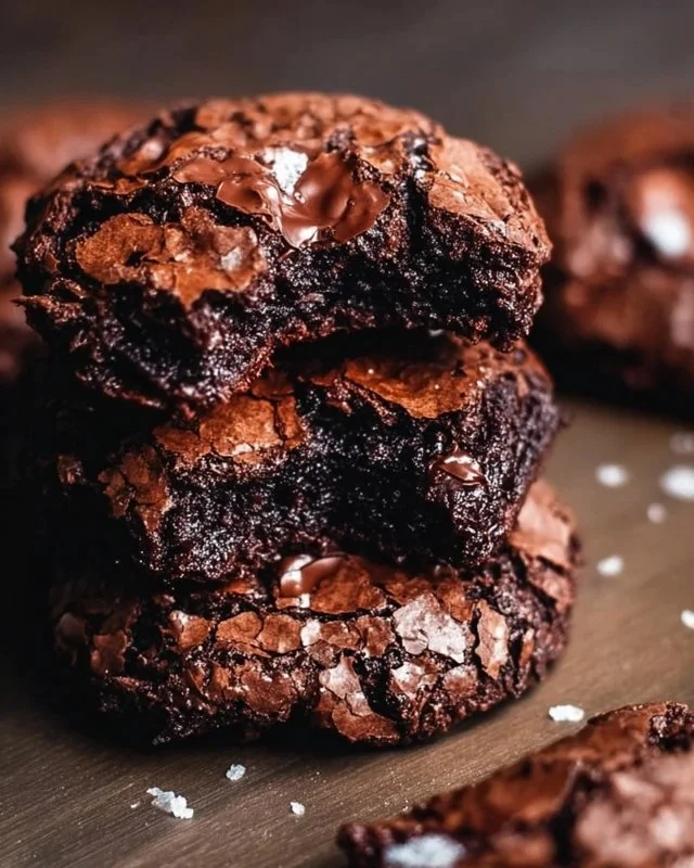 Delicious fudgy chewy browkies with rich chocolate and cookie layers