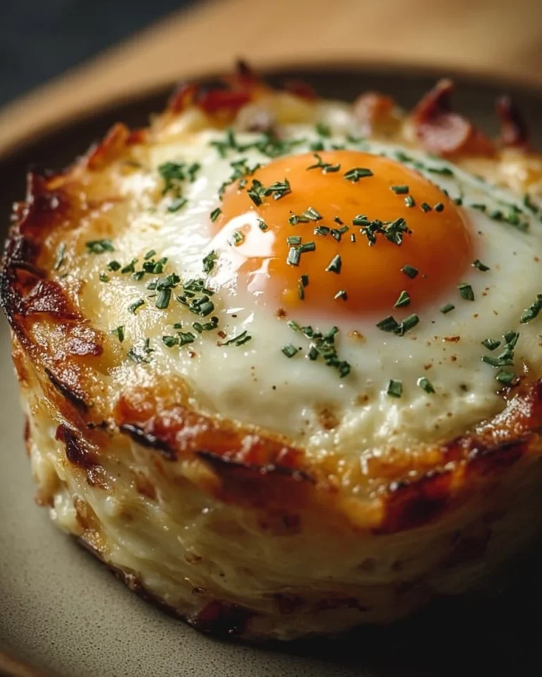 Baked Eggs Napoleon recipe featuring creamy eggs and layered flavors.