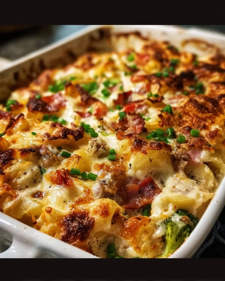 Delicious Crazy Good Casserole ready to serve on a dining table