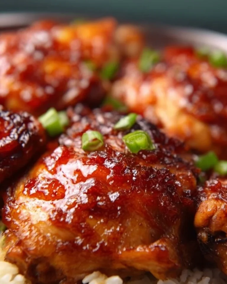 Grilled Huli Huli Chicken thighs with flavorful marinade