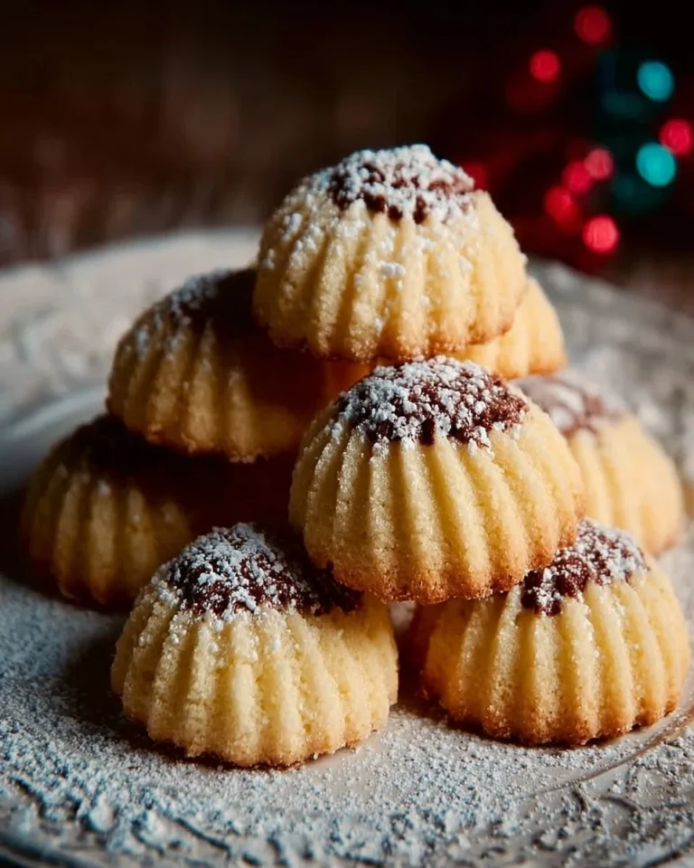 Delicious Italian butter cookies on a plate, fresh from the oven.
