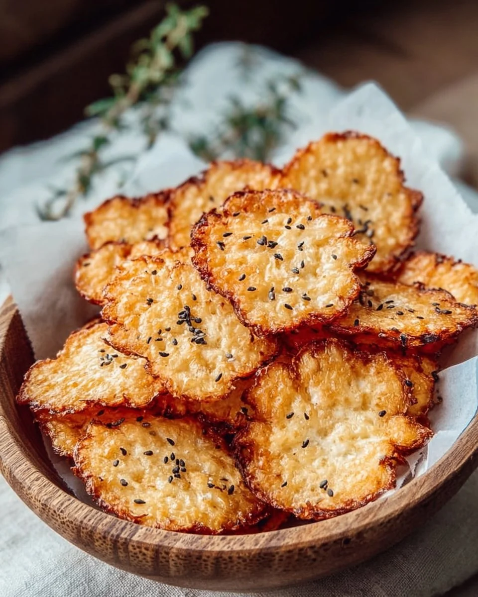 Bowl of delicious Keto Cottage Cheese Chips served as a low-carb snack