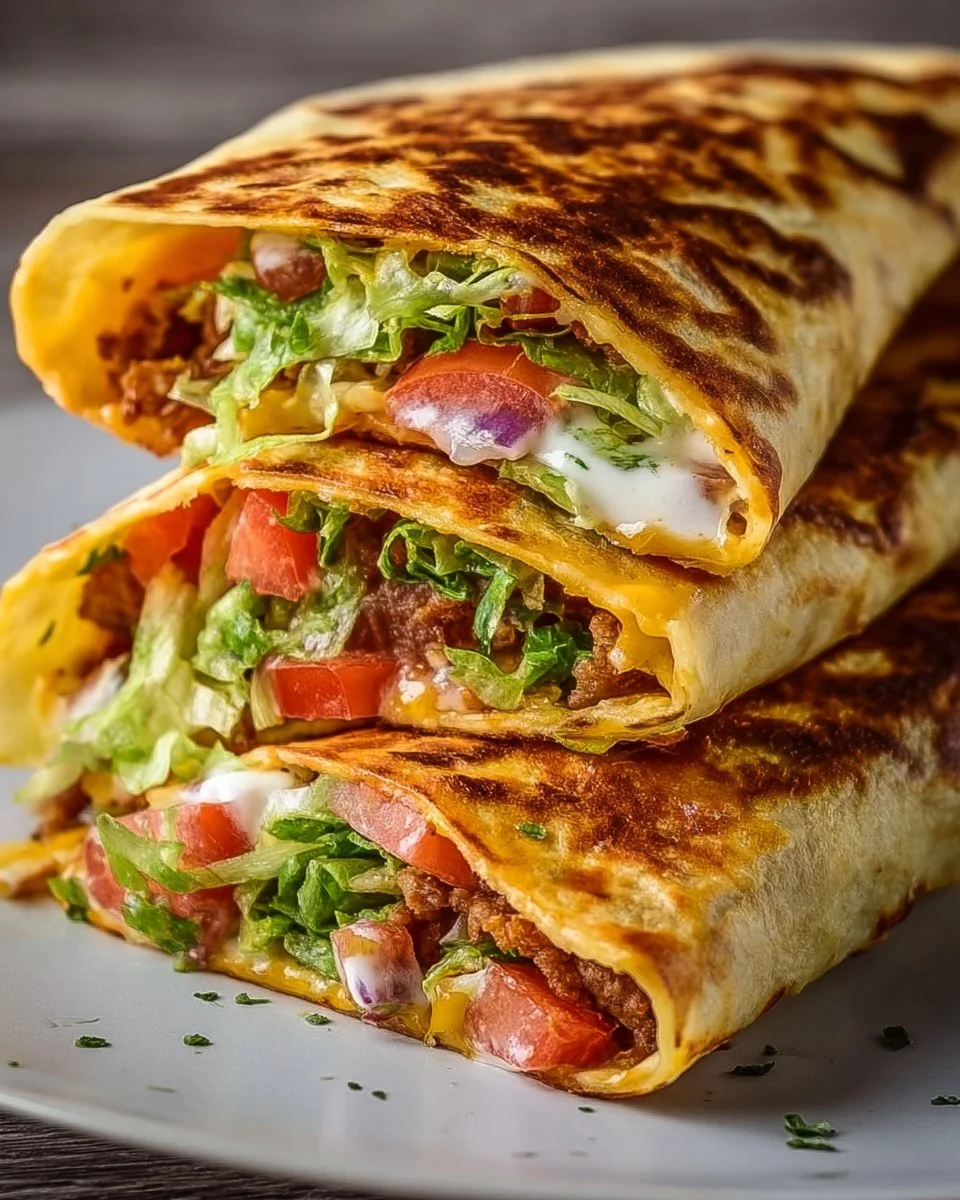 Delicious Keto Crunchwraps filled with fresh ingredients, perfect for a low-carb meal.