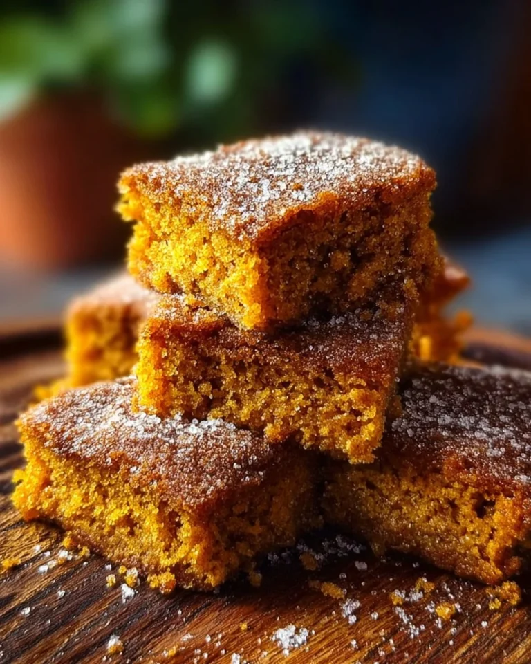 Delicious Pumpkin Snickerdoodle Snack Cake topped with cinnamon sugar