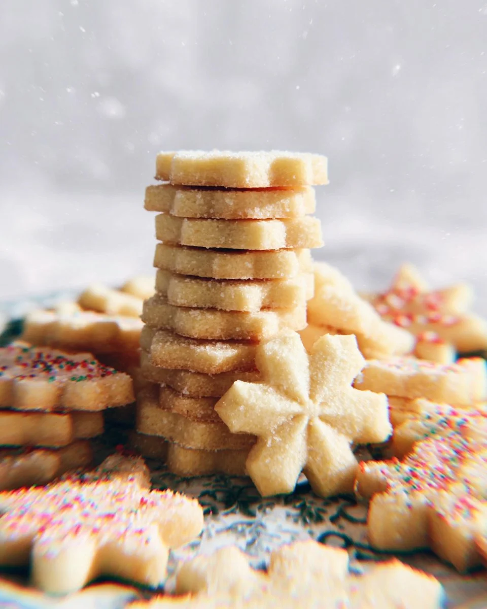 Freshly baked sugar cookies decorated with icing and sprinkles