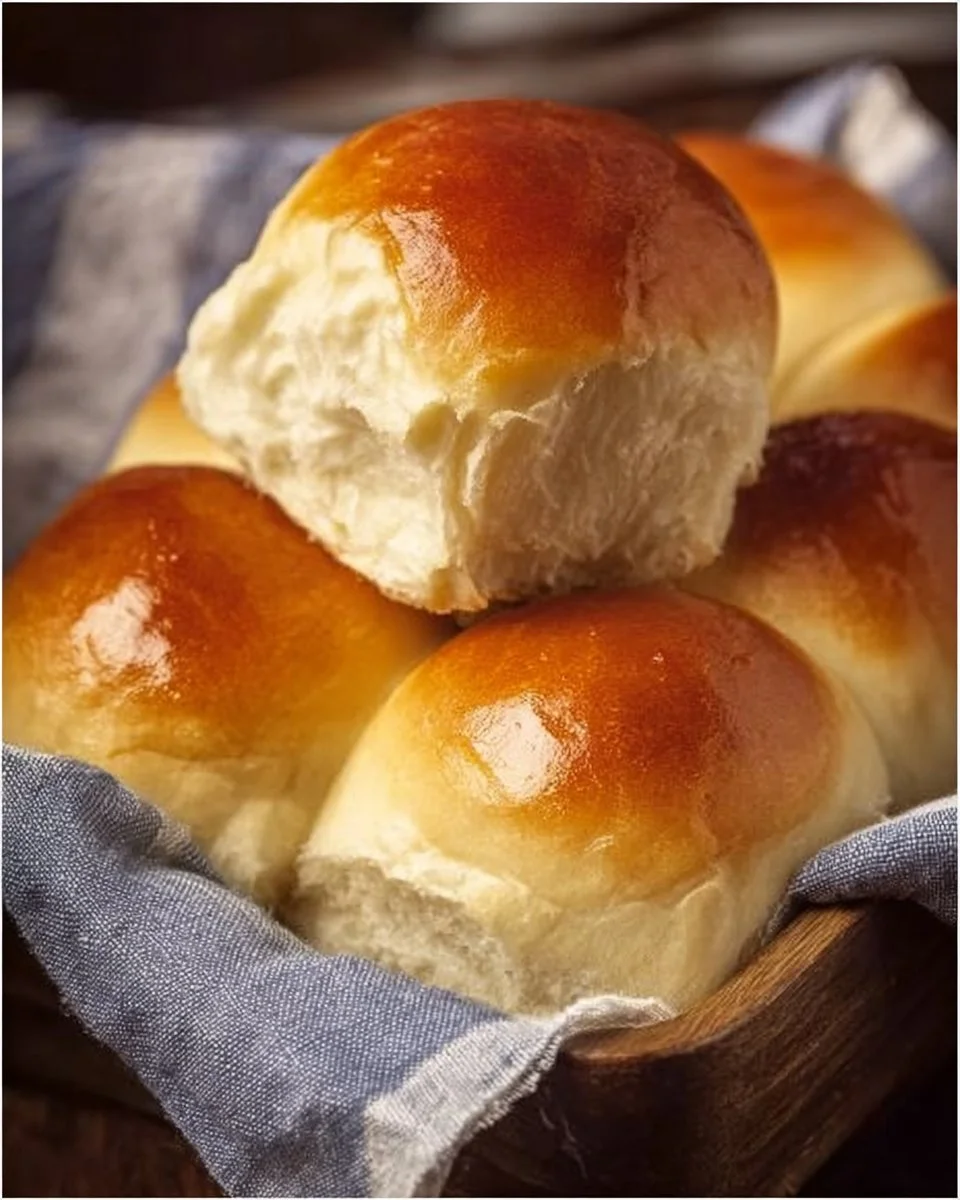 Freshly baked Texas Roadhouse Rolls served warm with cinnamon butter.