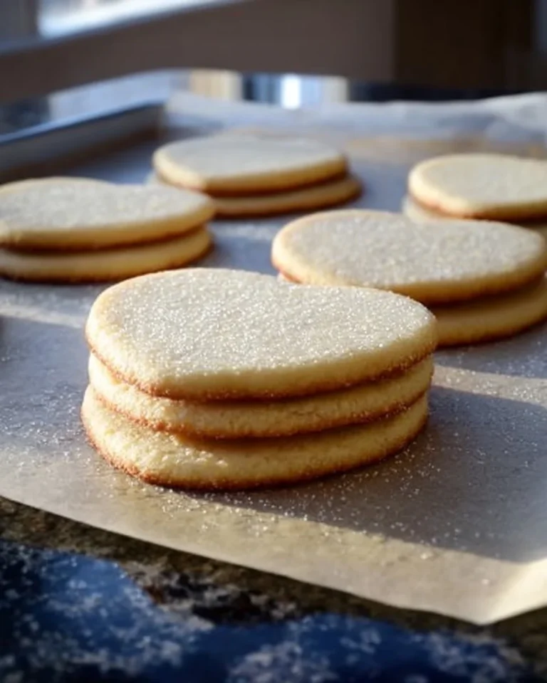 Delicious ultimate vanilla sugar cookies on a decorative plate