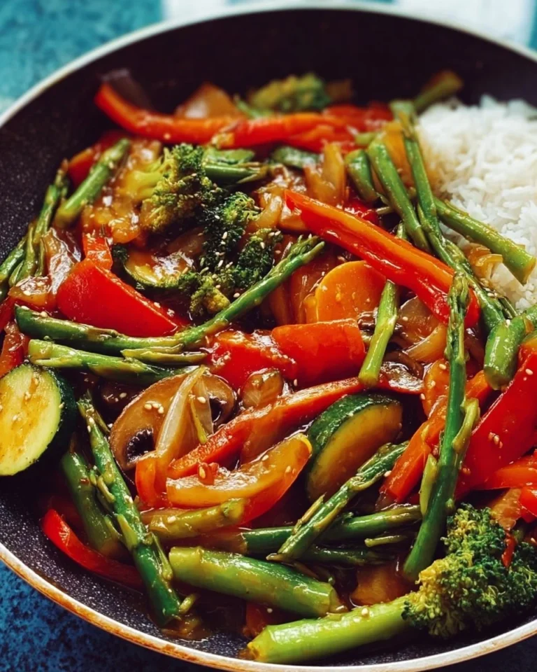 Colorful Vegetable Stir Fry with fresh veggies and aromatic spices