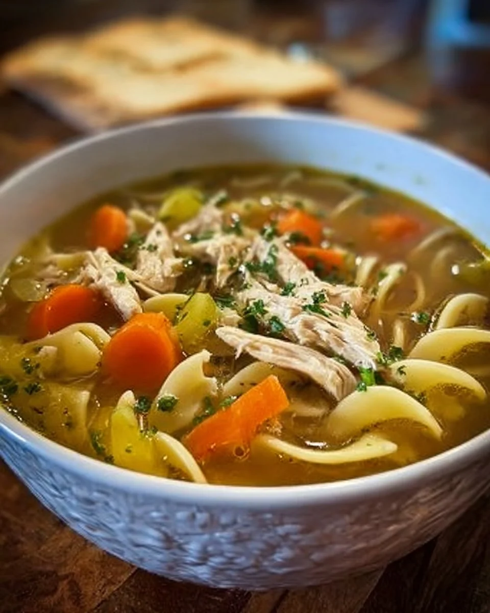 Easy 15-minute canned chicken noodle soup recipe for quick comfort food