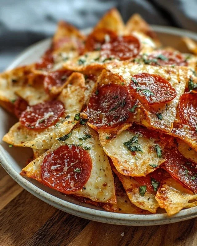 2 ingredient Pizza chips