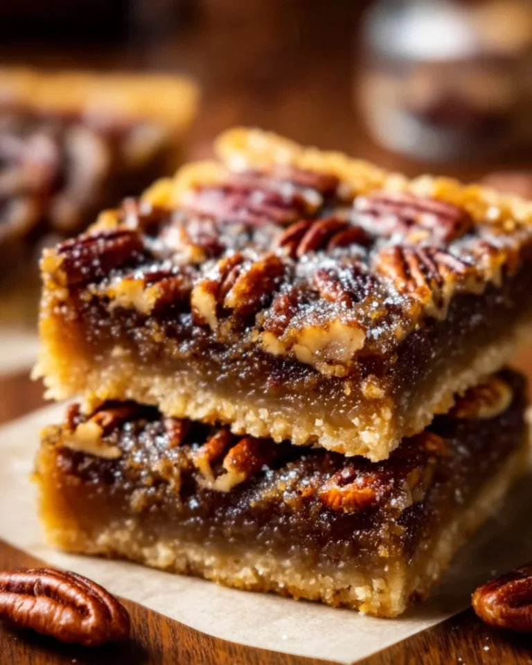 Delicious pecan pie bars ready in 45 minutes for holiday baking