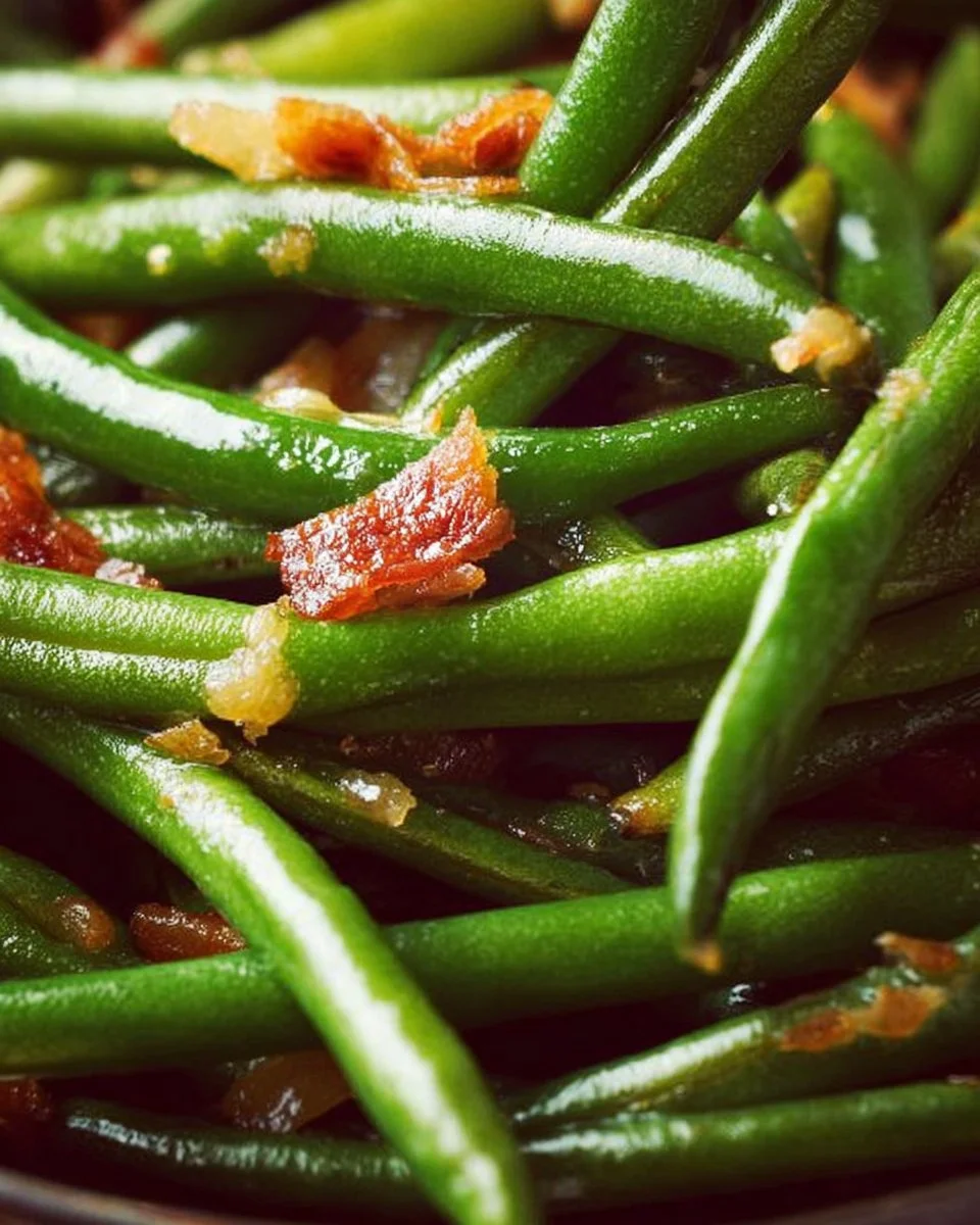 A bowl of freshly cracked green beans ready for cooking and snacking.