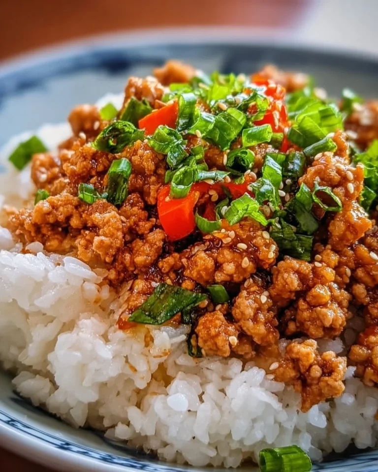 Plate of Honey Garlic Ground Turkey with vegetables