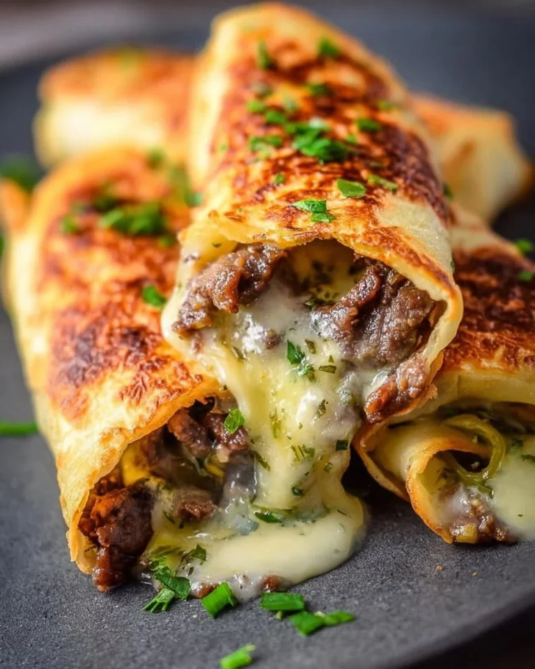 Keto Philly Cheesesteak Rolls cooked with low-carb ingredients