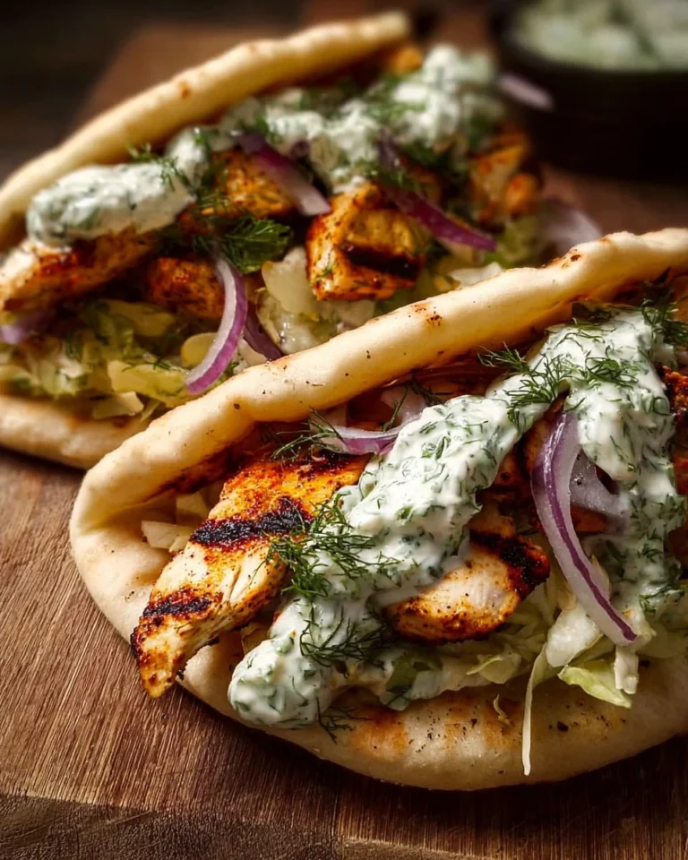 Sheet Pan Chicken Pitas served with Herby Ranch dressing