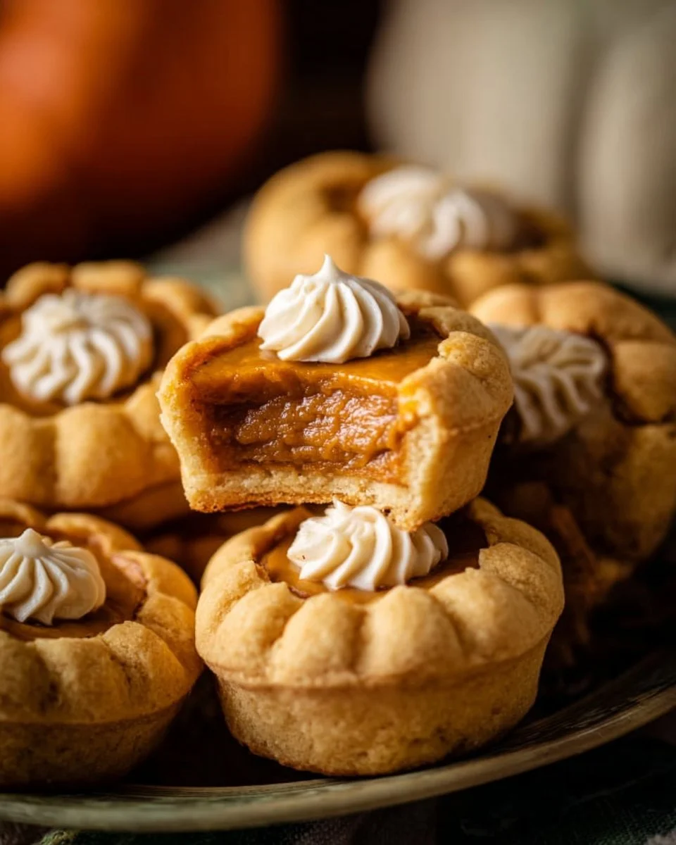 Thanksgiving Pumpkin Pie Cookies on a festive table