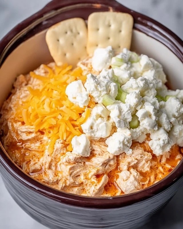 Crockpot Buffalo Chicken Dip Recipe in 2025 | Easy Dip Recipes, Recipes, Easy Crockpot Recipes