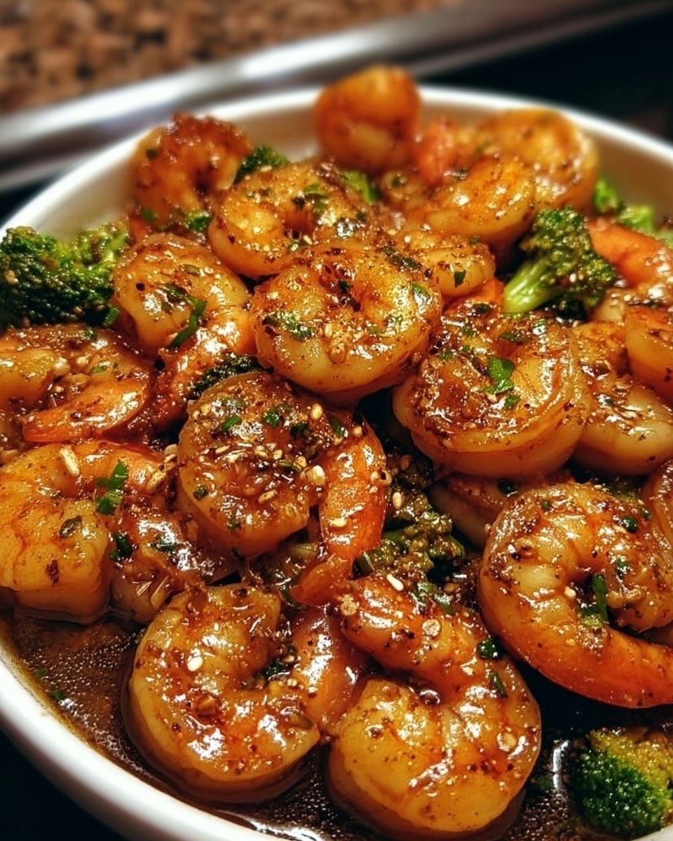 High-Protein Honey Garlic Shrimp