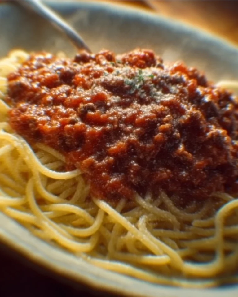 A bowl of traditional Italian spaghetti sauce made by a 130-year-old family recipe.
