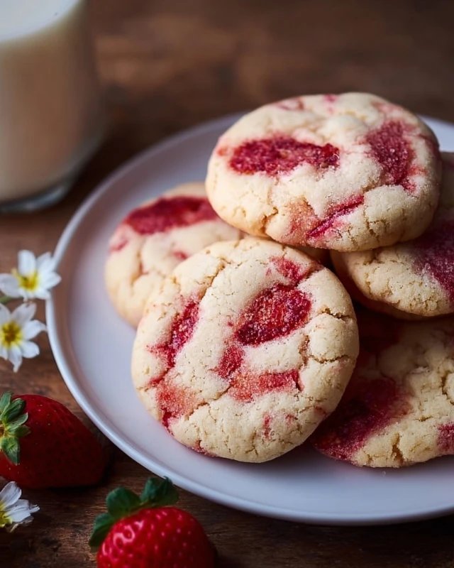 Strawberry Cheesecake Cookies