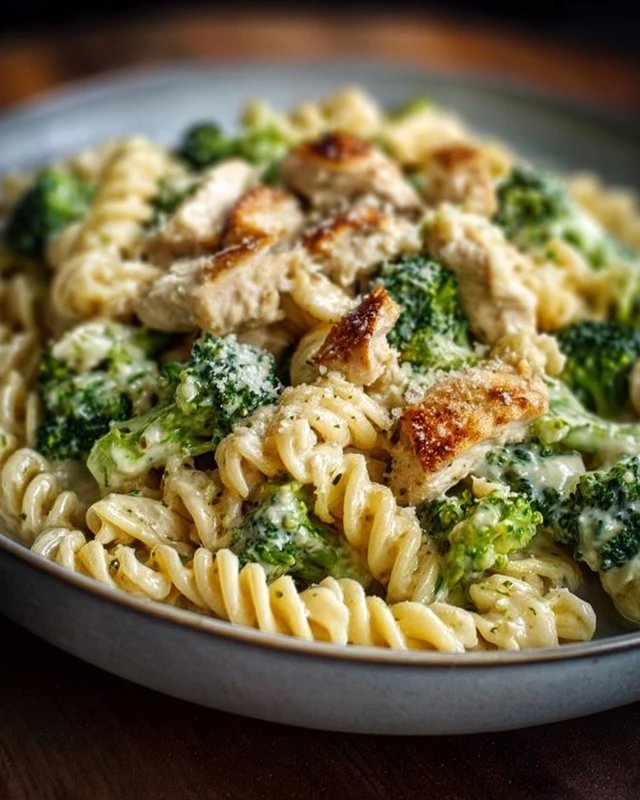Creamy Rotisserie Chicken Broccoli Pasta