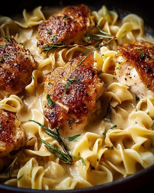 One-Pan Chicken with Buttered Noodles