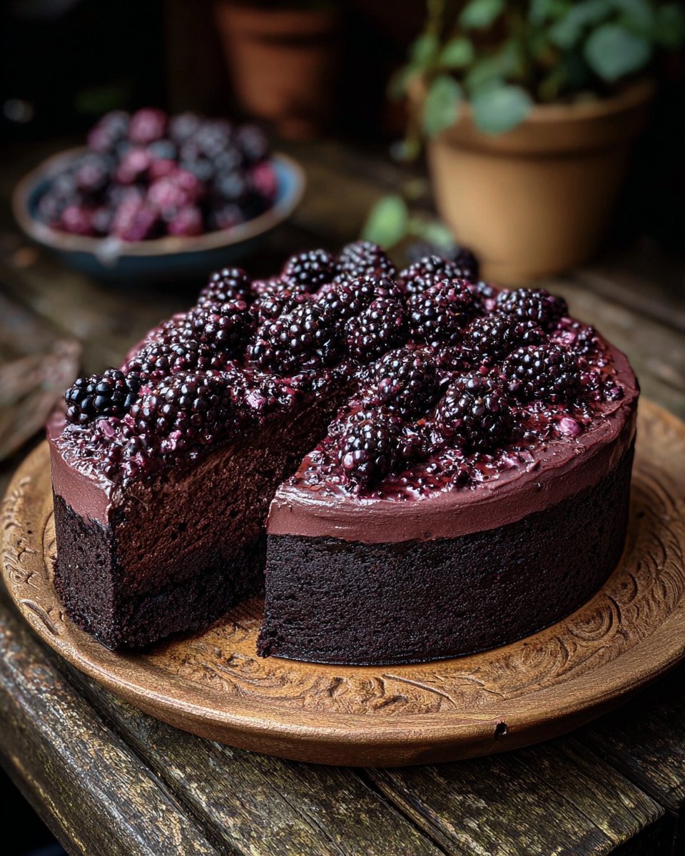 Blackberry Velvet Gothic Cake: A Dark, Lush Dessert Dream