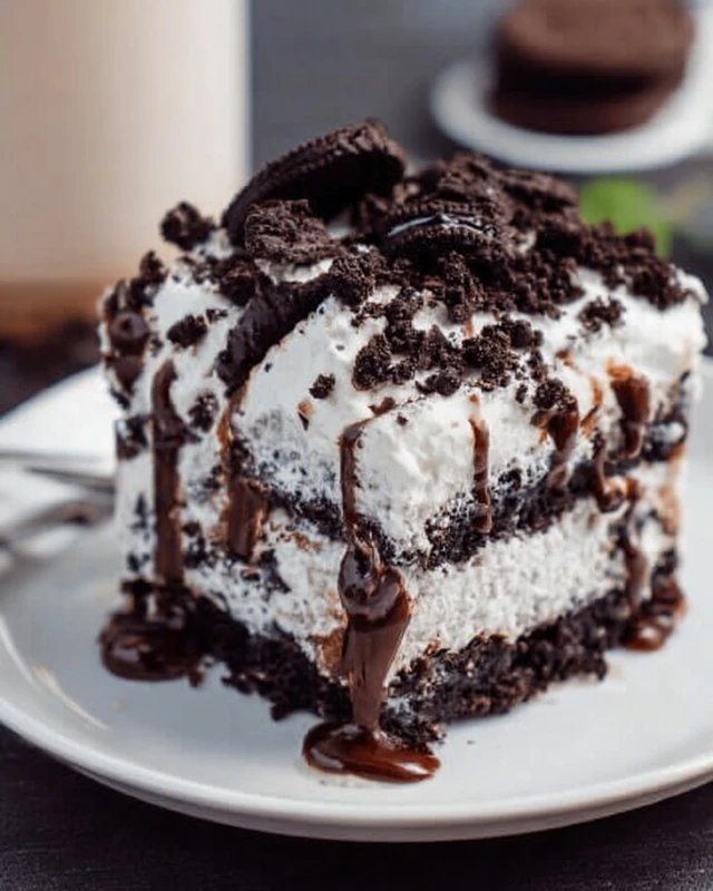 Oreo Poke Cake