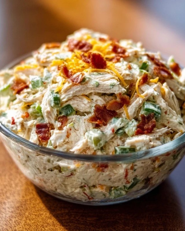 Jalapeno Popper Keto Chicken Salad