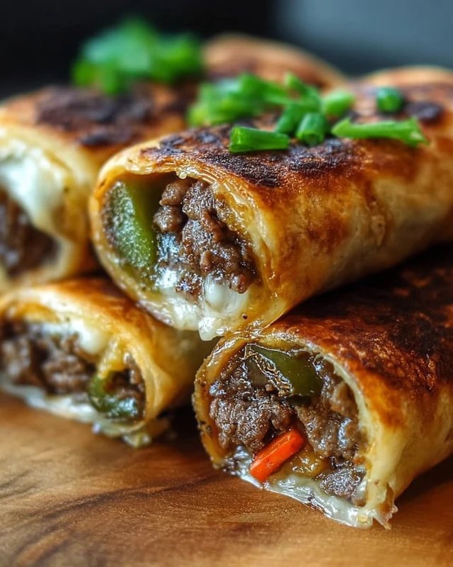 Keto Philly Cheesesteak Roll Ups