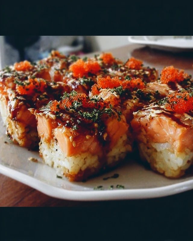 Spicy Salmon Sushi Bake Recipe