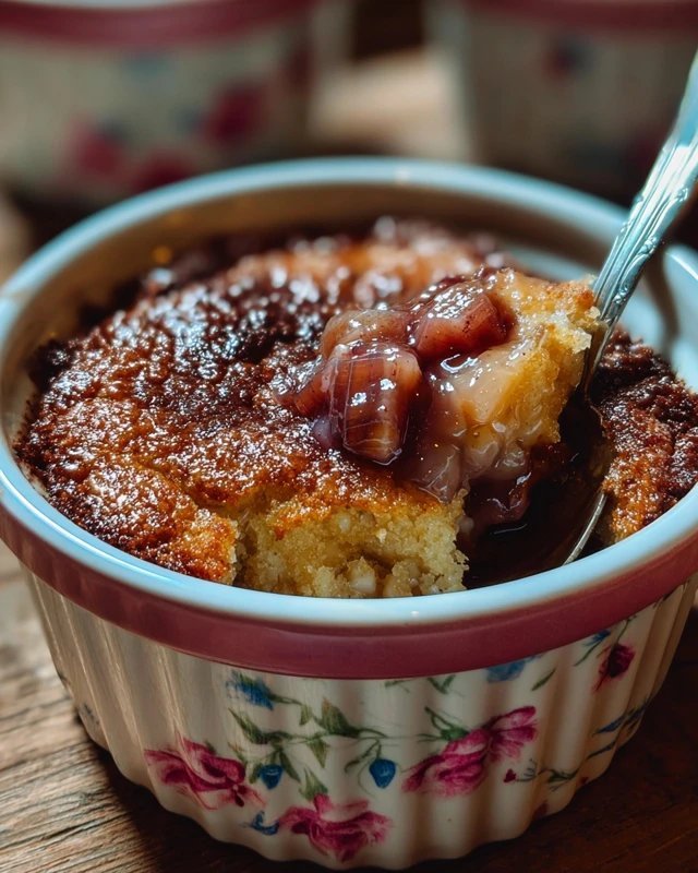 Baked Sticky Rhubarb Pudding: A Sweet-Tart Comfort Dessert