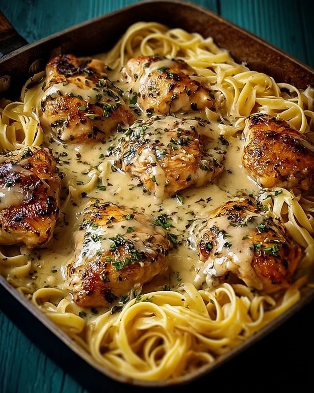 Easy One-Pan Chicken with Buttered Noodles