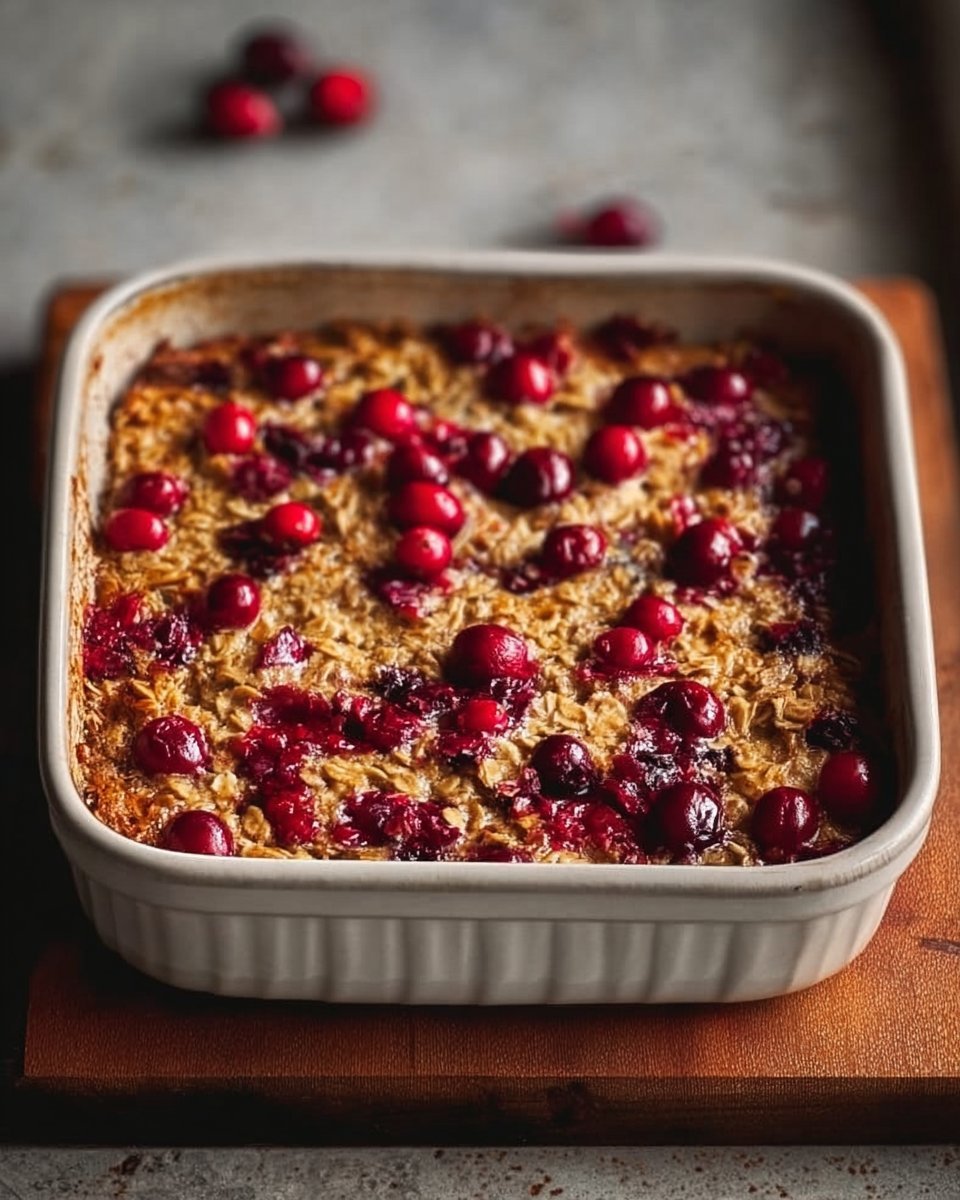 Cranberry Orange Baked Oatmeal