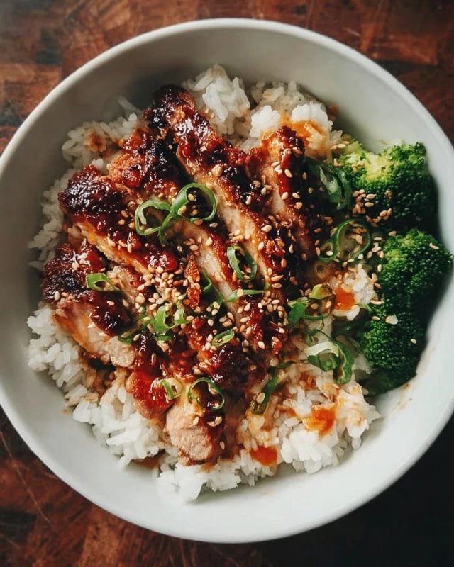 Sticky Chicken Rice Bowls