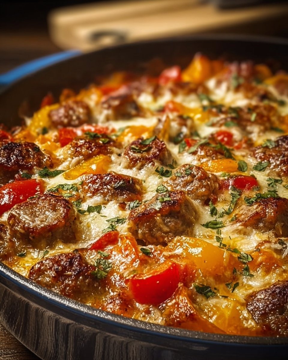 Italian Sausage & Pepper Casserole