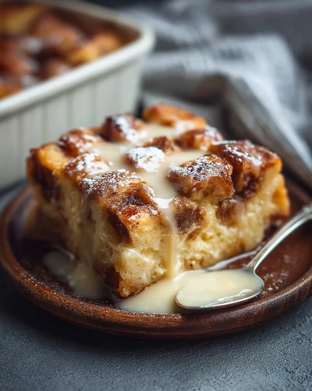 Grandma's Old-Fashioned Bread Pudding: Warm Vanilla Comfort in Every Bite