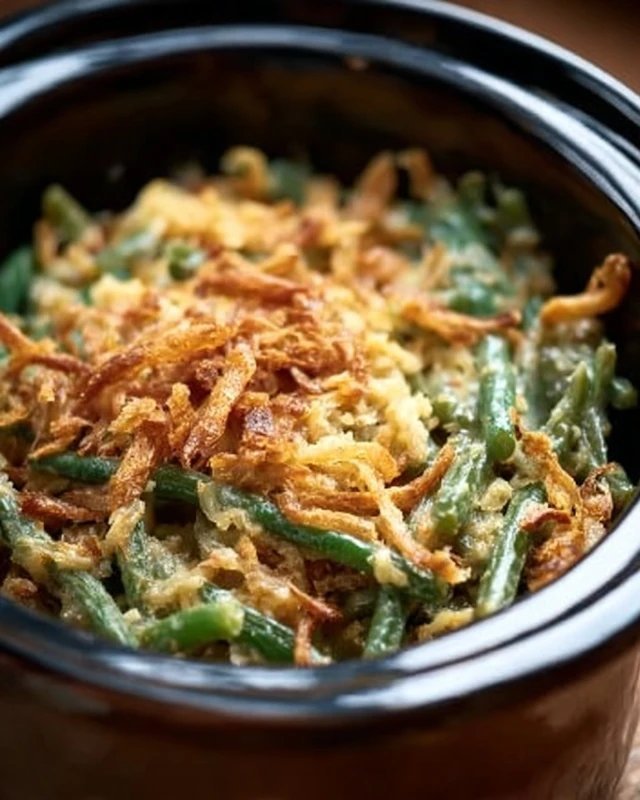 Slow Cooker Green Bean Casserole Recipe