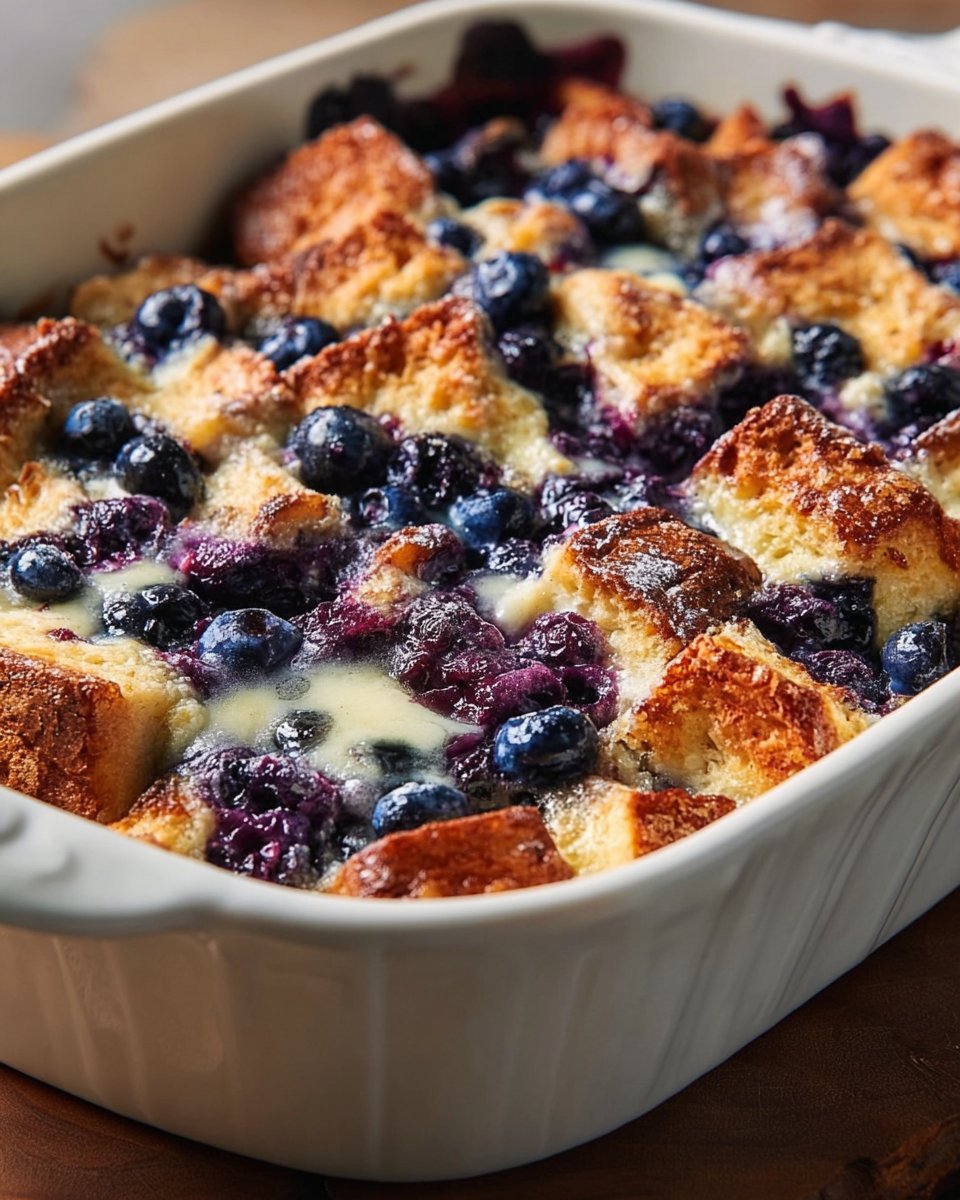 Quick Blueberry French Toast Casserole