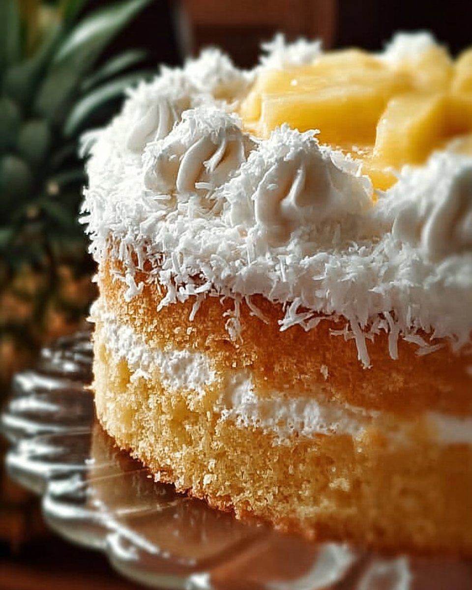 Pineapple Coconut Dream Cake