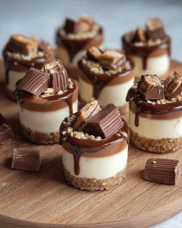 Mini Kinder Bueno Cheesecakes