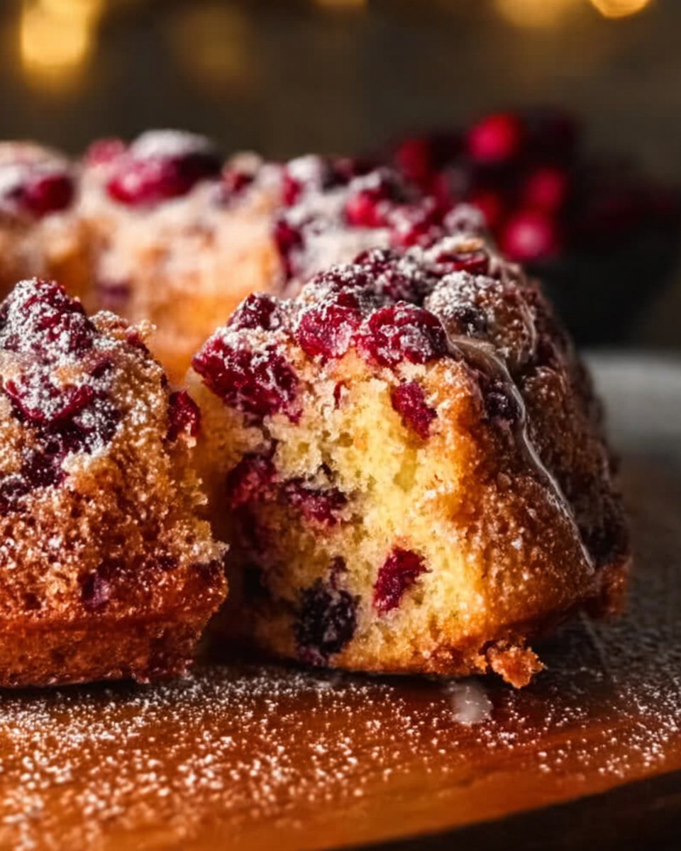 Easy Cranberry Upside Down Bundt Cake Recipe with a Cake Mix