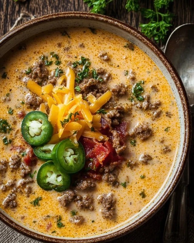 Keto Cheeseburger Soup