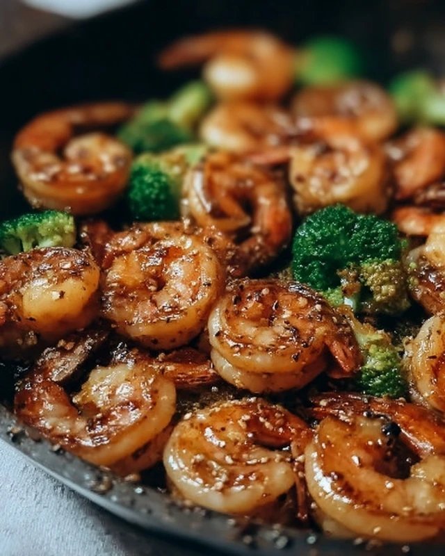 High-Protein Honey Garlic Shrimp