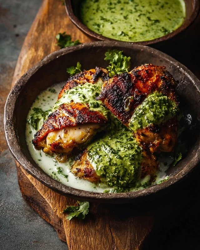 Best Peruvian Chicken with Creamy Green Sauce Recipe