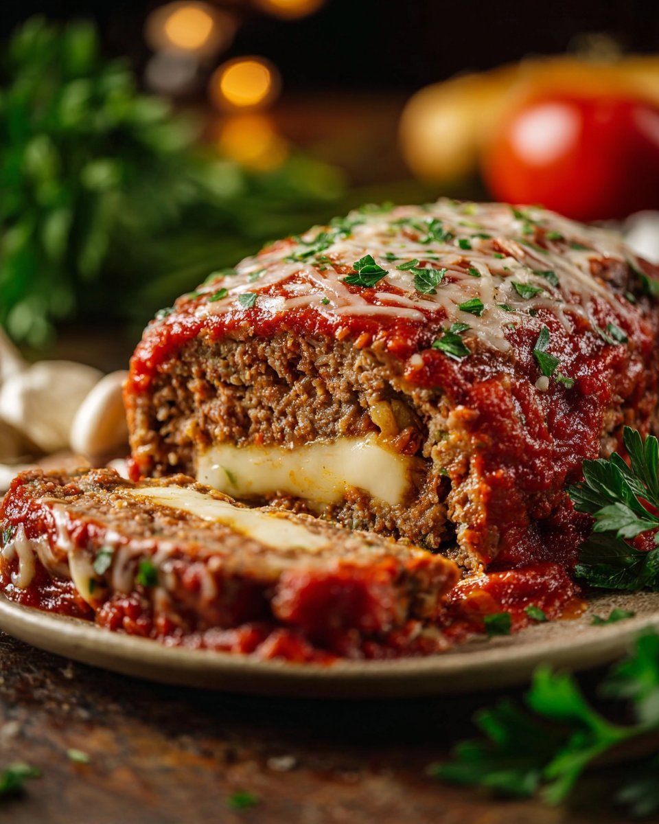 Stuffed Italian Meatloaf