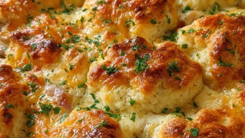 Chicken Bubble Biscuit Bake Casserole