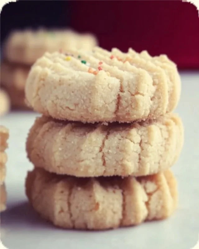 Delicious Almond Flour Shortbread Cookies on a plate