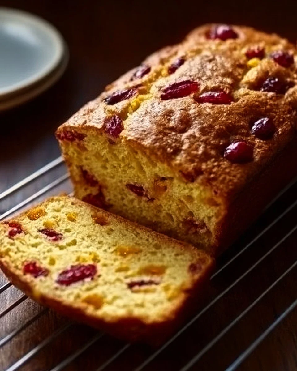 Homemade cranberry orange bread from Barefoot Contessa recipe