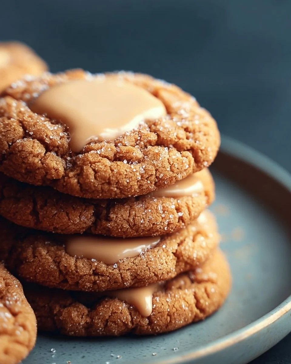 Delicious Brown Sugar Maple Cookies on a baking tray, fresh out of the oven.